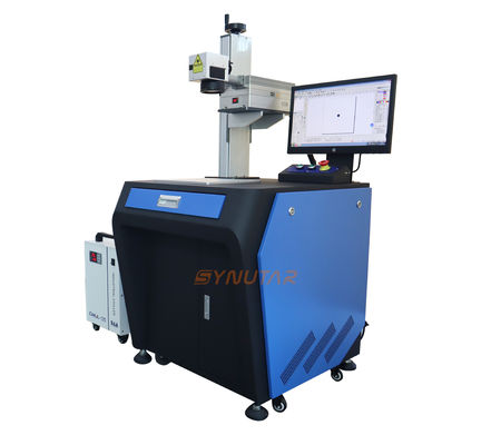 دستگاه علامت گذاری لیزری UV قابل حمل برای حکاکی برگ های کوچک شیشه 3W / 5W