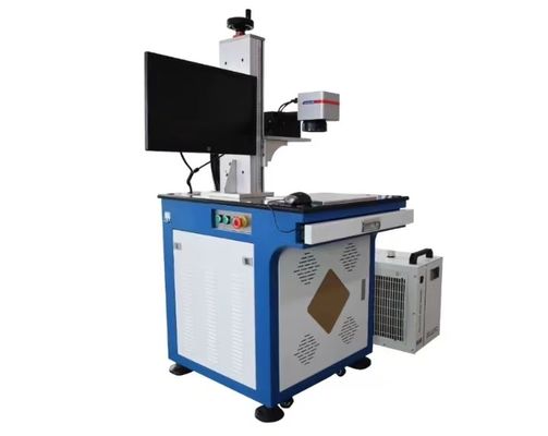 دقت 110mm x 110mm دستگاه علامت گذاری لیزر UV PC کنترل لیزر حکاکی