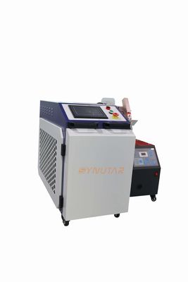 دستگاه جوش لیزری دستی 1500W قدرت خروجی سیستم خنک کننده هوا 1064nm طول موج 0.5-5mm جوش
