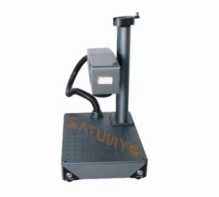 EZCAD نرم افزار سازگار فیبر لیزر مارکر ماشین خنک کننده هوا 110mm * 110mm منطقه علامت گذاری